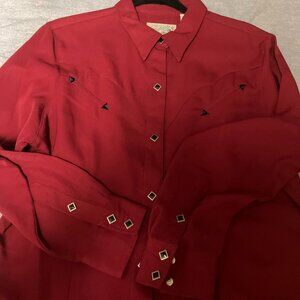 NEW Roper Ladies' Red Blouse size XL